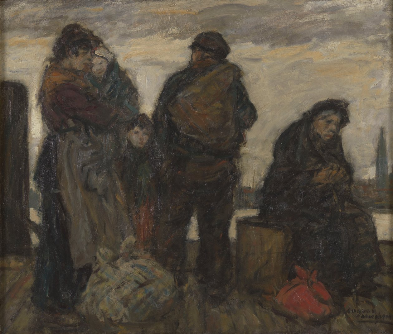 Hjemkomsten (med mor Van Mieghem) av Eugeen van Mieghem