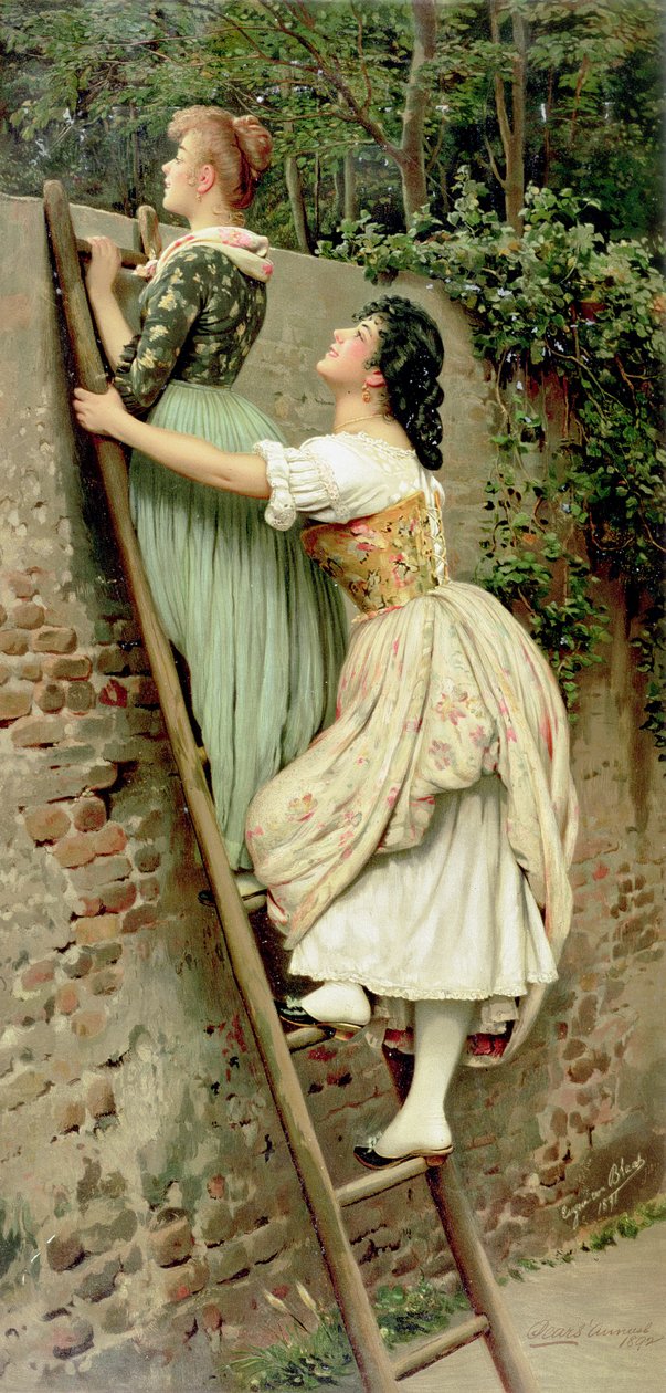 Curiosity, fra Pears Annual, jul, 1892 av Eugen von Blaas