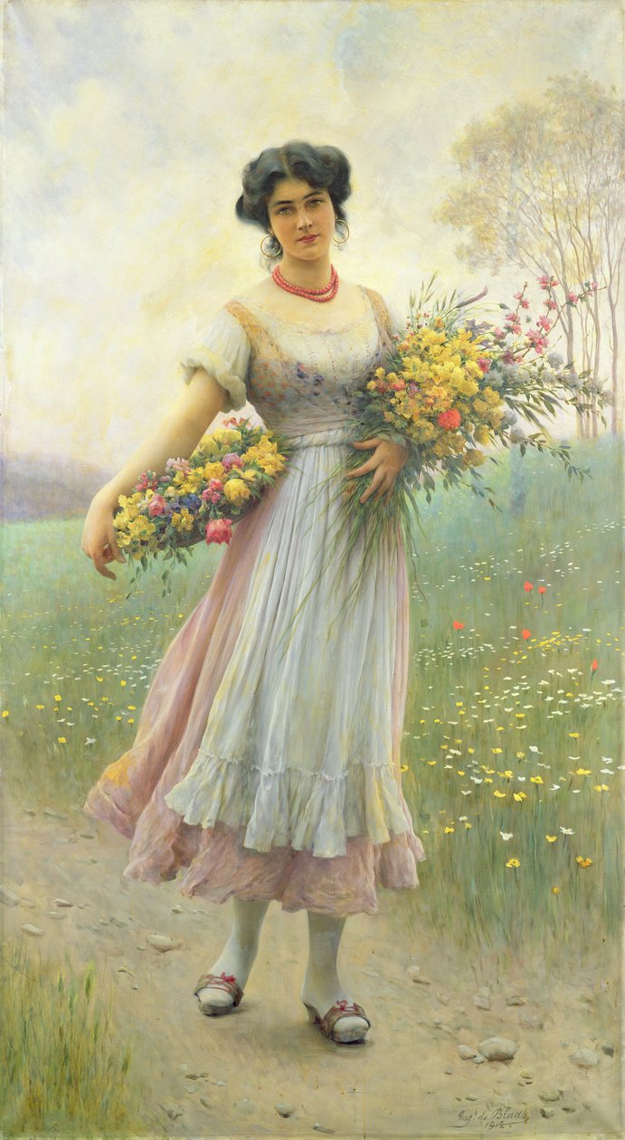 Vårblomster av Eugen von Blaas