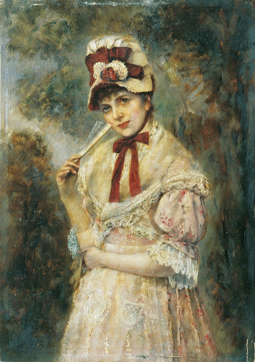 portrett av en dame av Eugen Horstig
