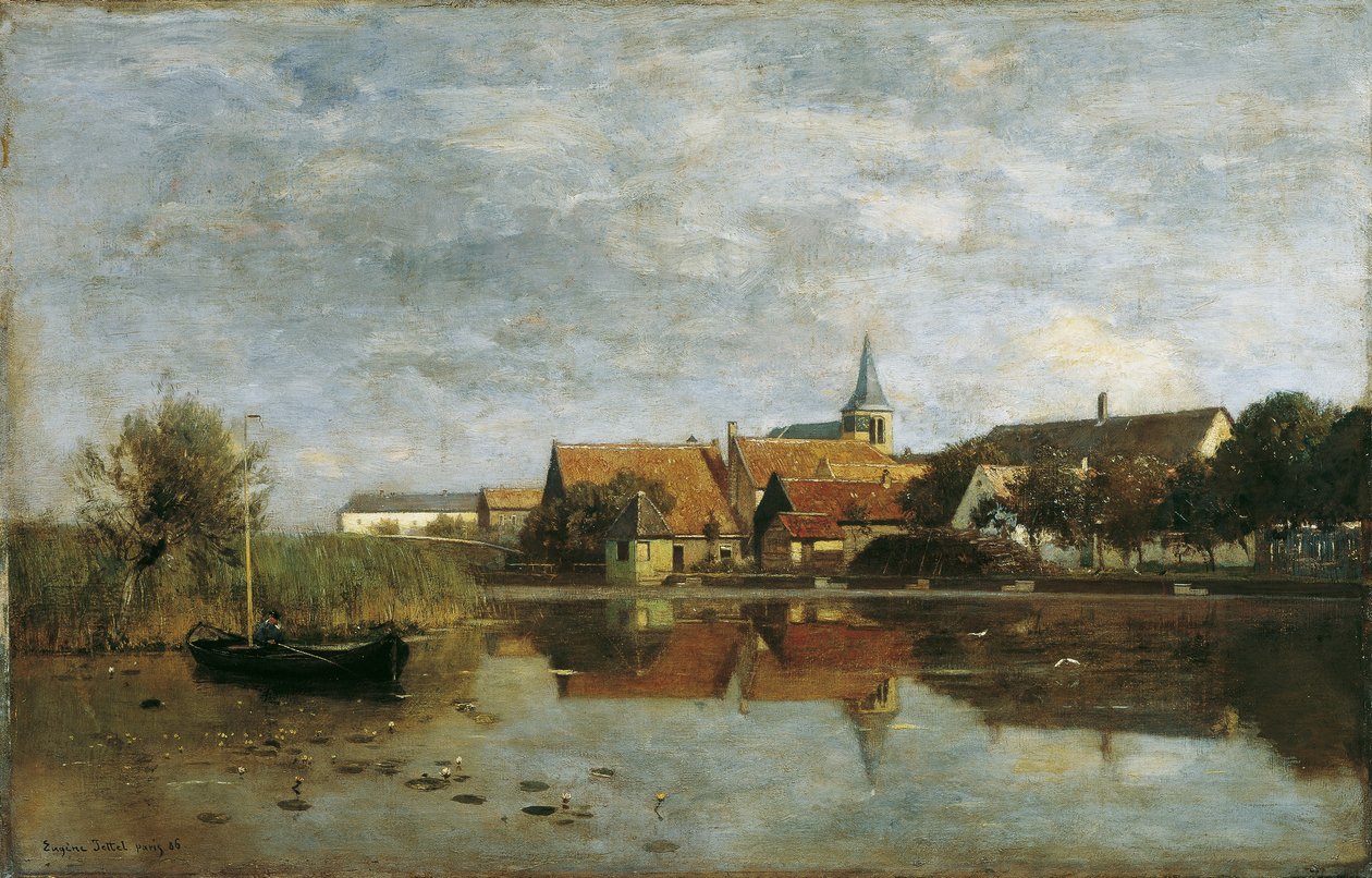 Utsikt over Giessen (Nord-Brabant) av Eugen Jettel