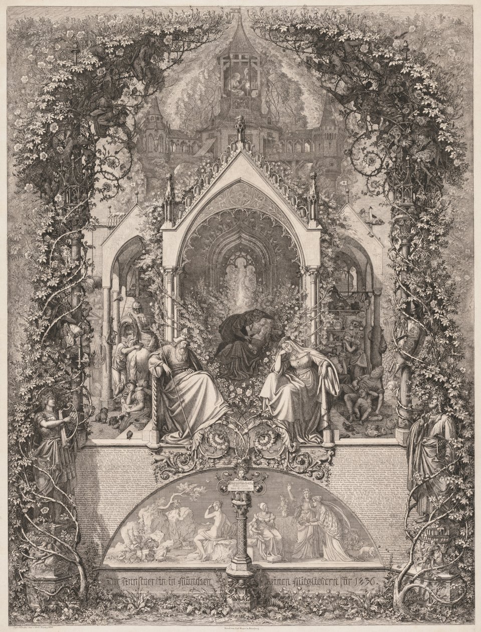 Briar Rose (Sleeping Beauty) av Eugen Napoleon Neureuther