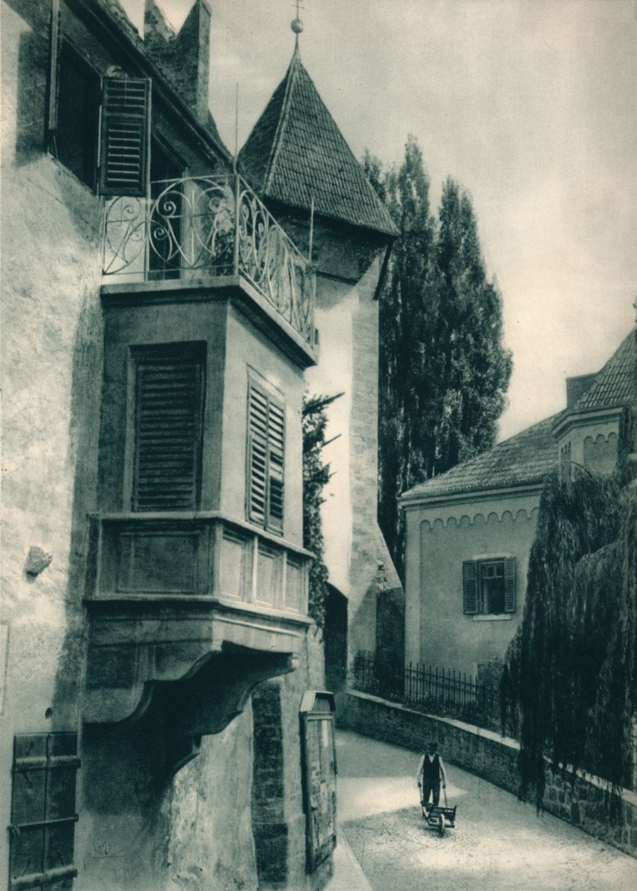 Et stille hjørne av Merano, Sør-Tirol, Italia, 1927 av Eugen Poppel