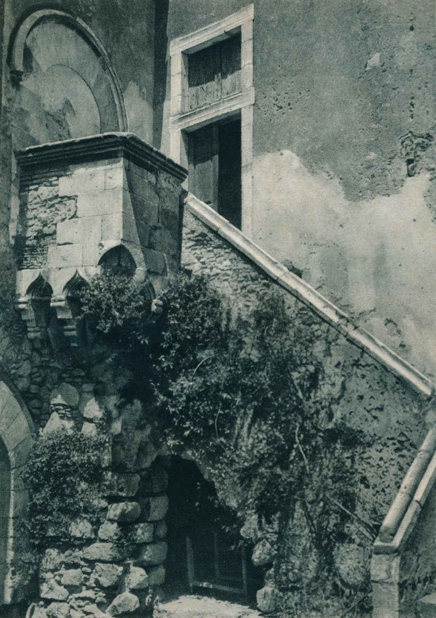 Et stille hjørne av Taormina, Sicilia, Italia, 1927 av Eugen Poppel