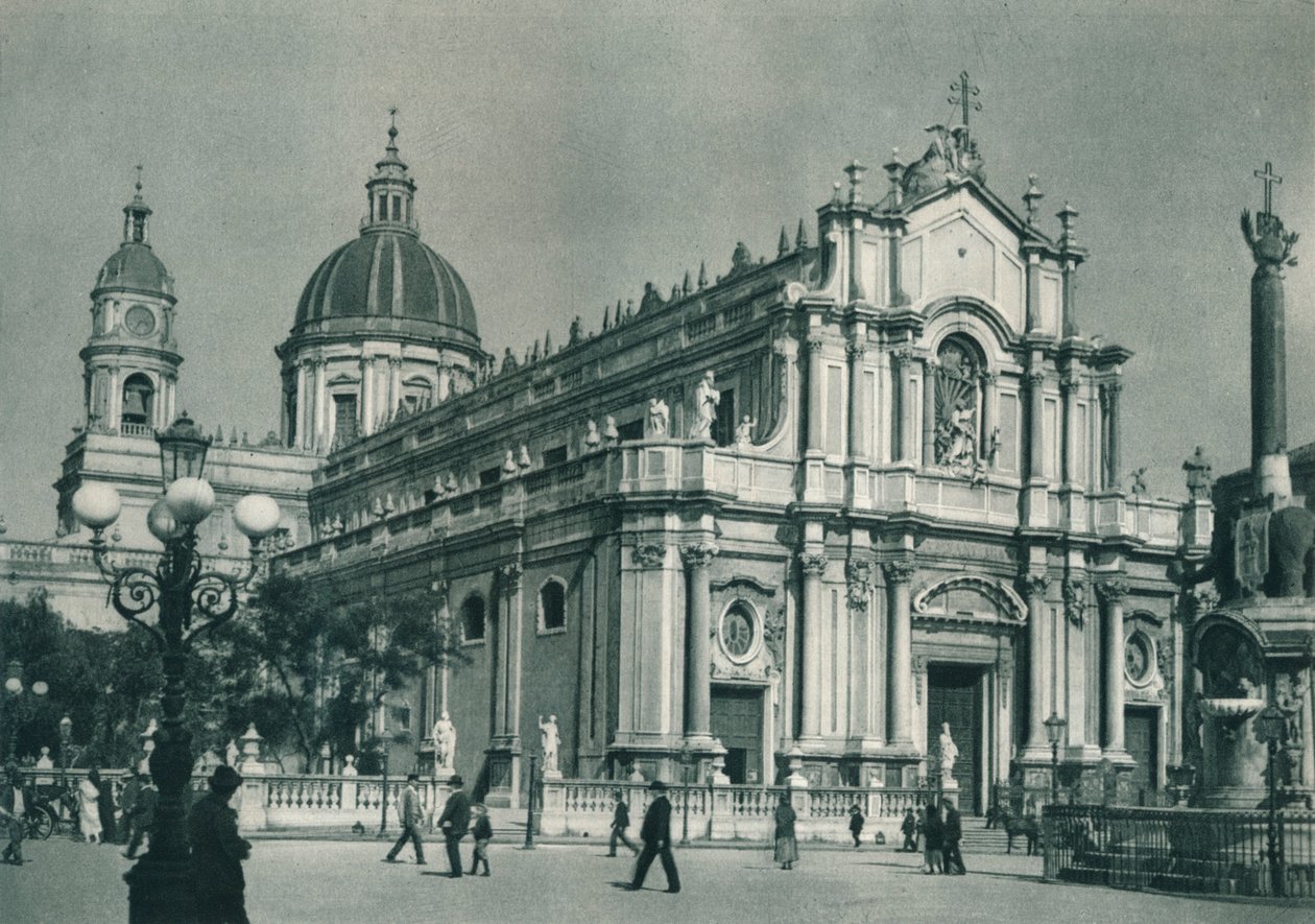 Catania-katedralen, Sicilia, Italia, 1927 av Eugen Poppel