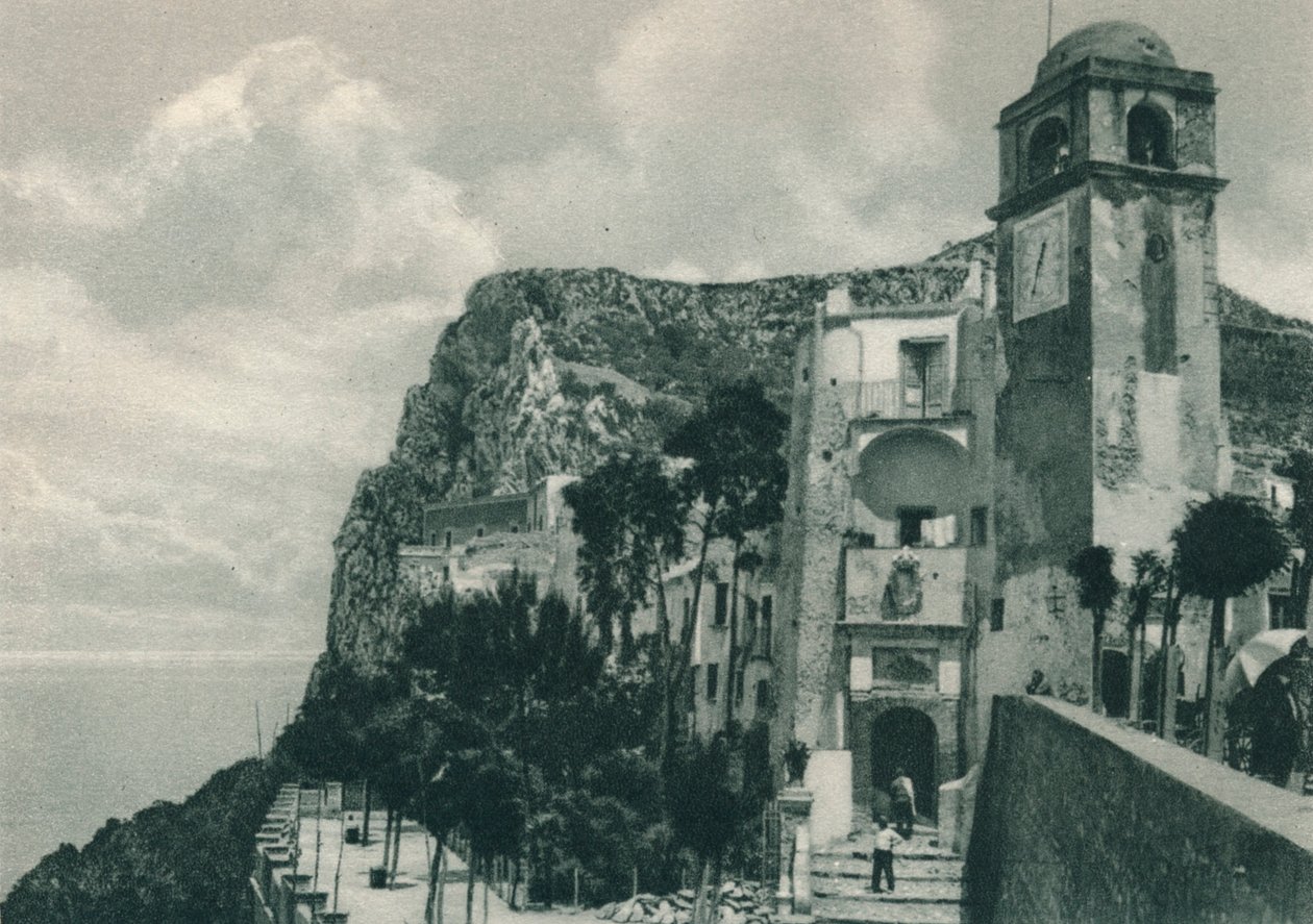 Kirke ved kysten, Capri, Italia, 1927 av Eugen Poppel