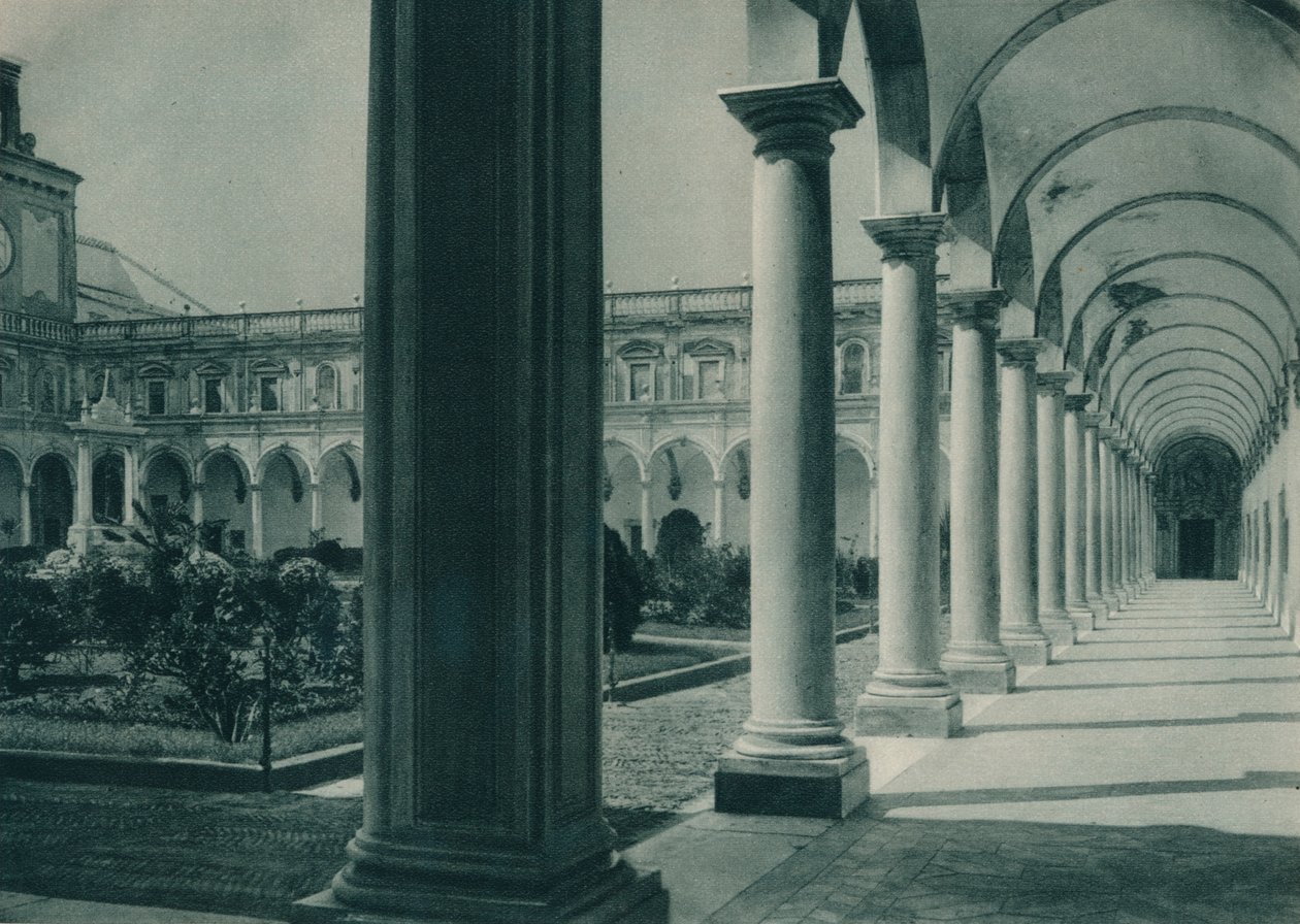 Kloster i San Martino-klosteret, nær Napoli, Italia, 1927 av Eugen Poppel