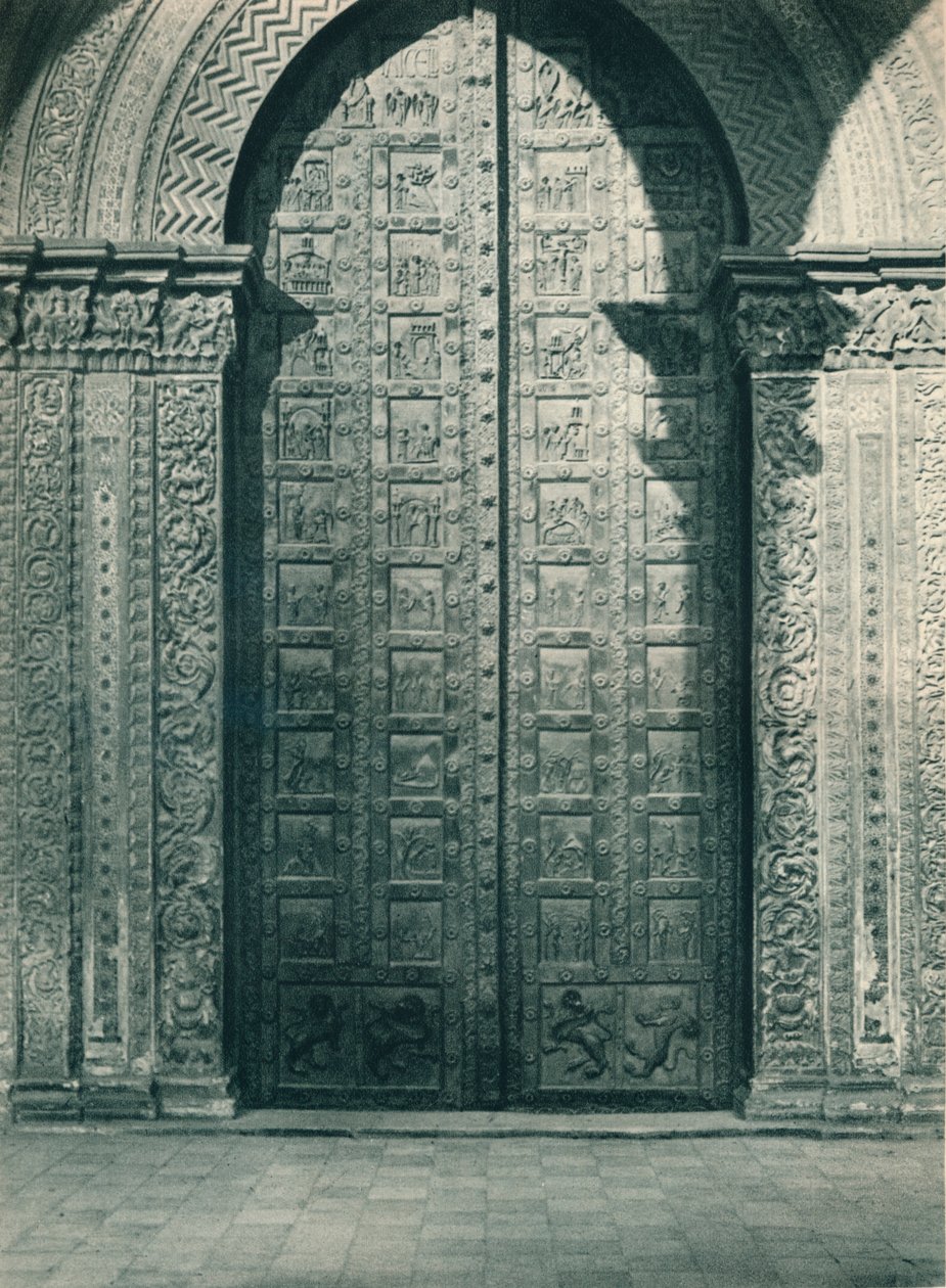 Dørene til Monreale-katedralen, Sicilia, Italia, 1927 av Eugen Poppel