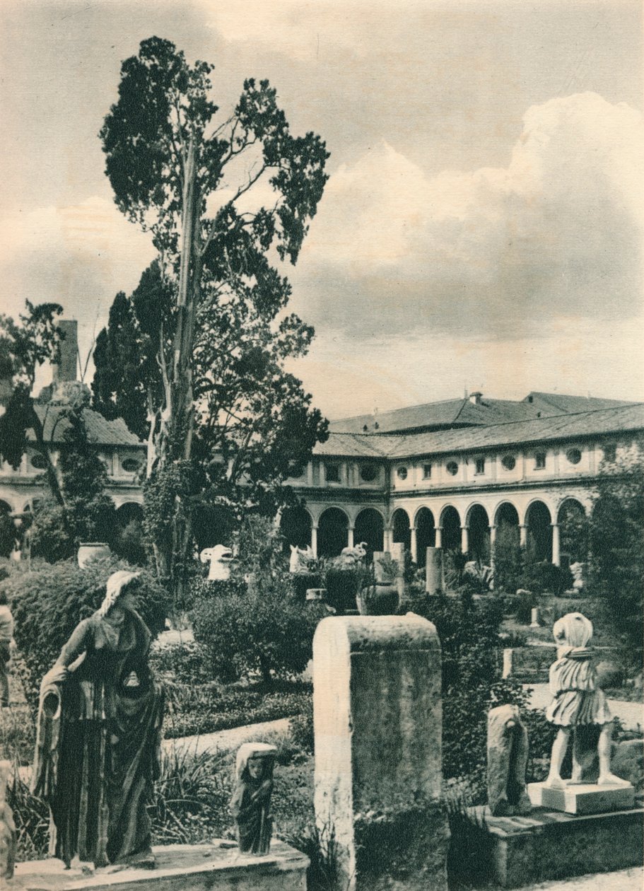 Hage i Museum of the Baths of Diocletian, Roma, Italia, c1926 1927 av Eugen Poppel