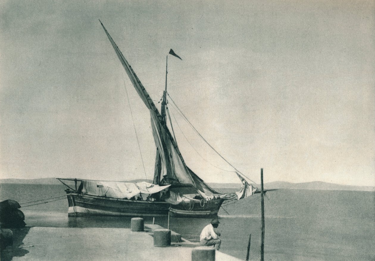 Havn, Ischia, Italia, 1927 av Eugen Poppel