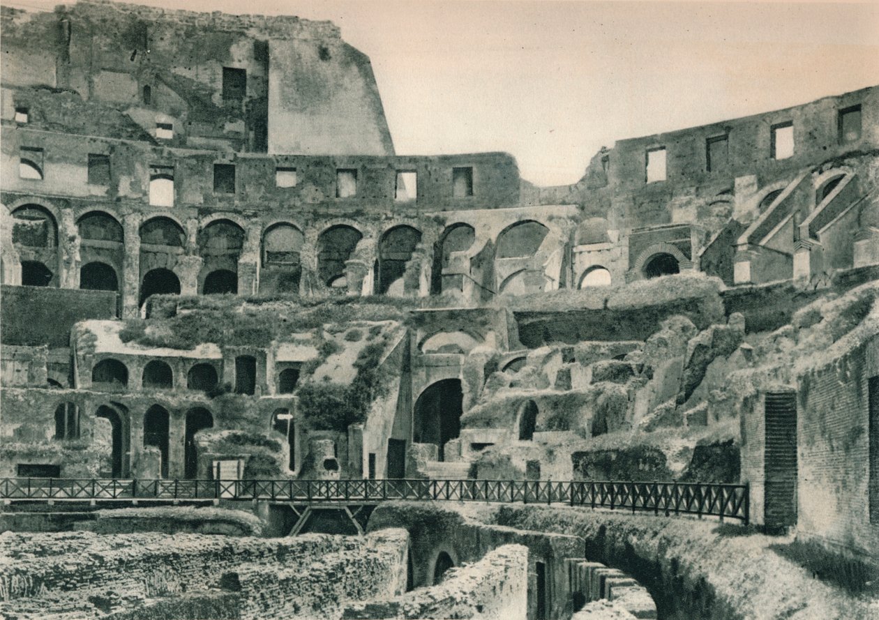 Interiør av Colosseum, Roma, Italia, 1927 av Eugen Poppel