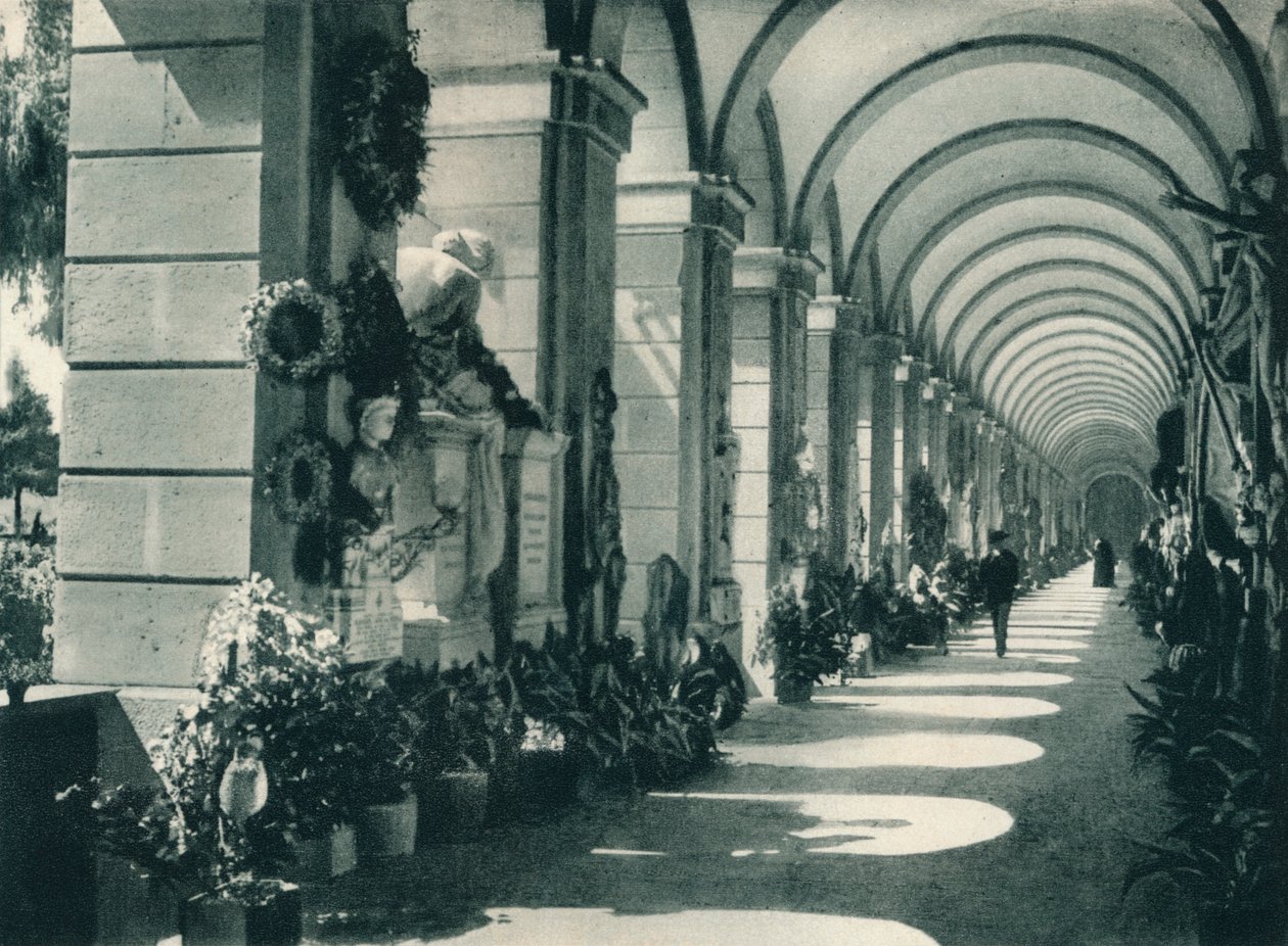 Monumental Cemetery of Staglieno, Genova, Italia, 1927 av Eugen Poppel