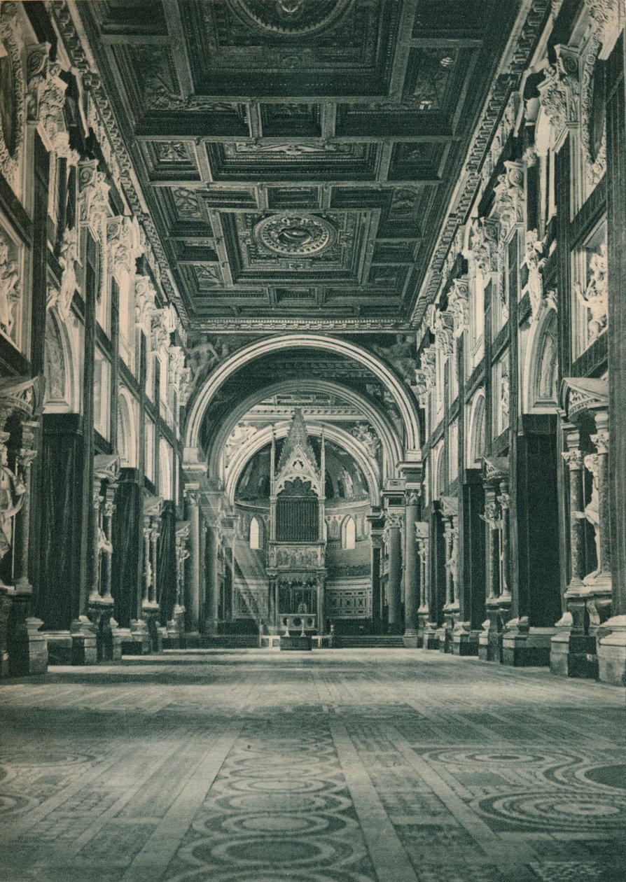 Skipet til basilikaen San Giovanni i Lateranen, Roma, Italia, 1927 av Eugen Poppel