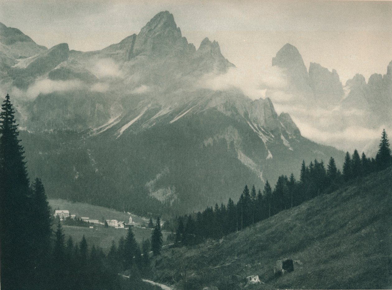 Pala Group, San Martino di Castrozza, Dolomittene, Italia, 1927 av Eugen Poppel