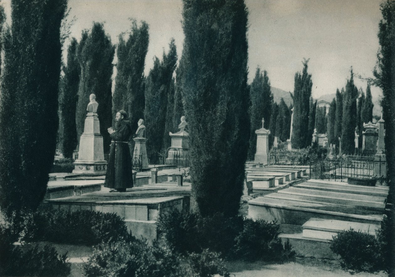En del av kirkegården, Palermo, Sicilia, Italia, 1927 av Eugen Poppel