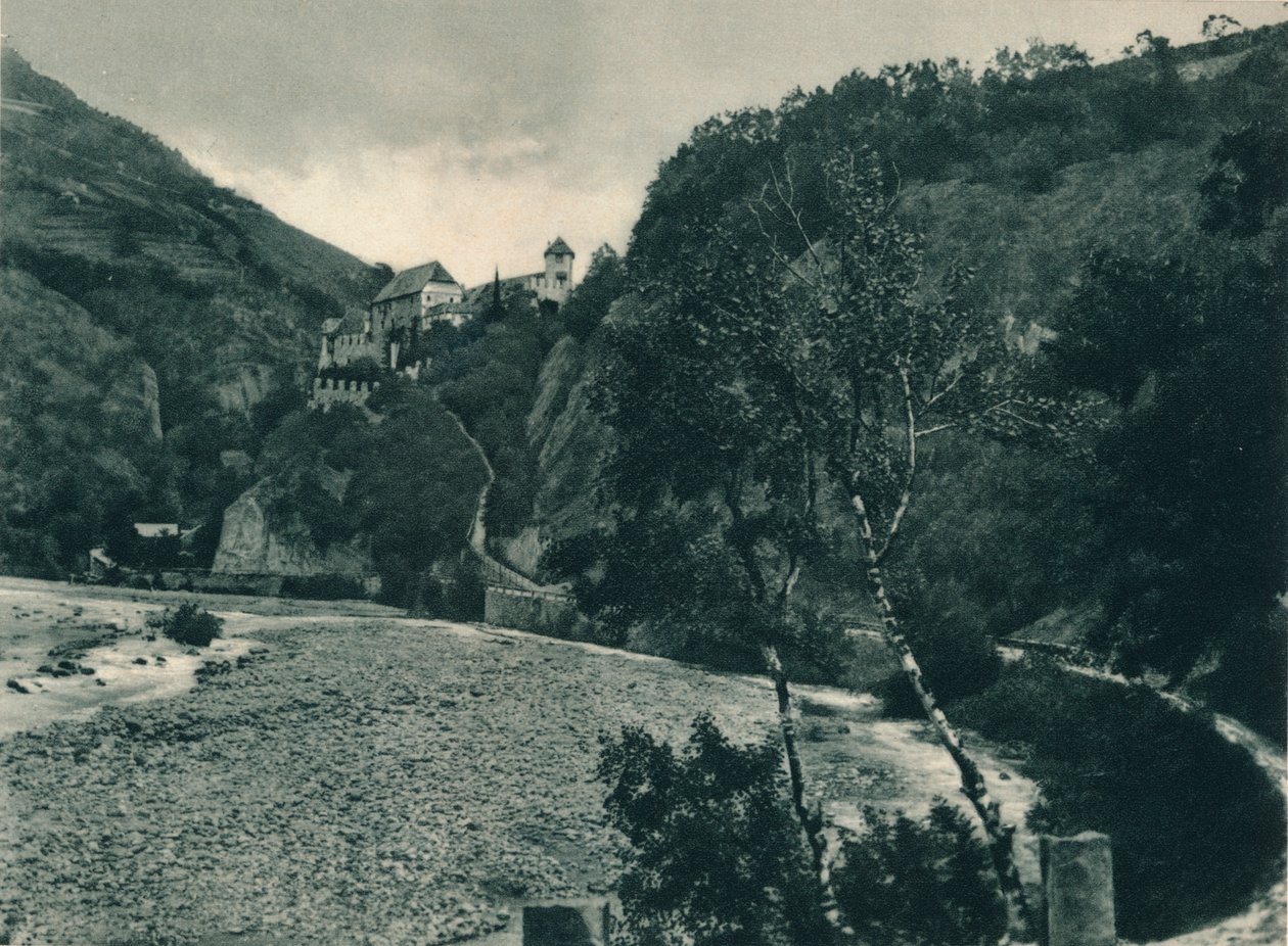 Runkelstein slott, Bolzano, Sør-Tirol, Italia, 1927 av Eugen Poppel