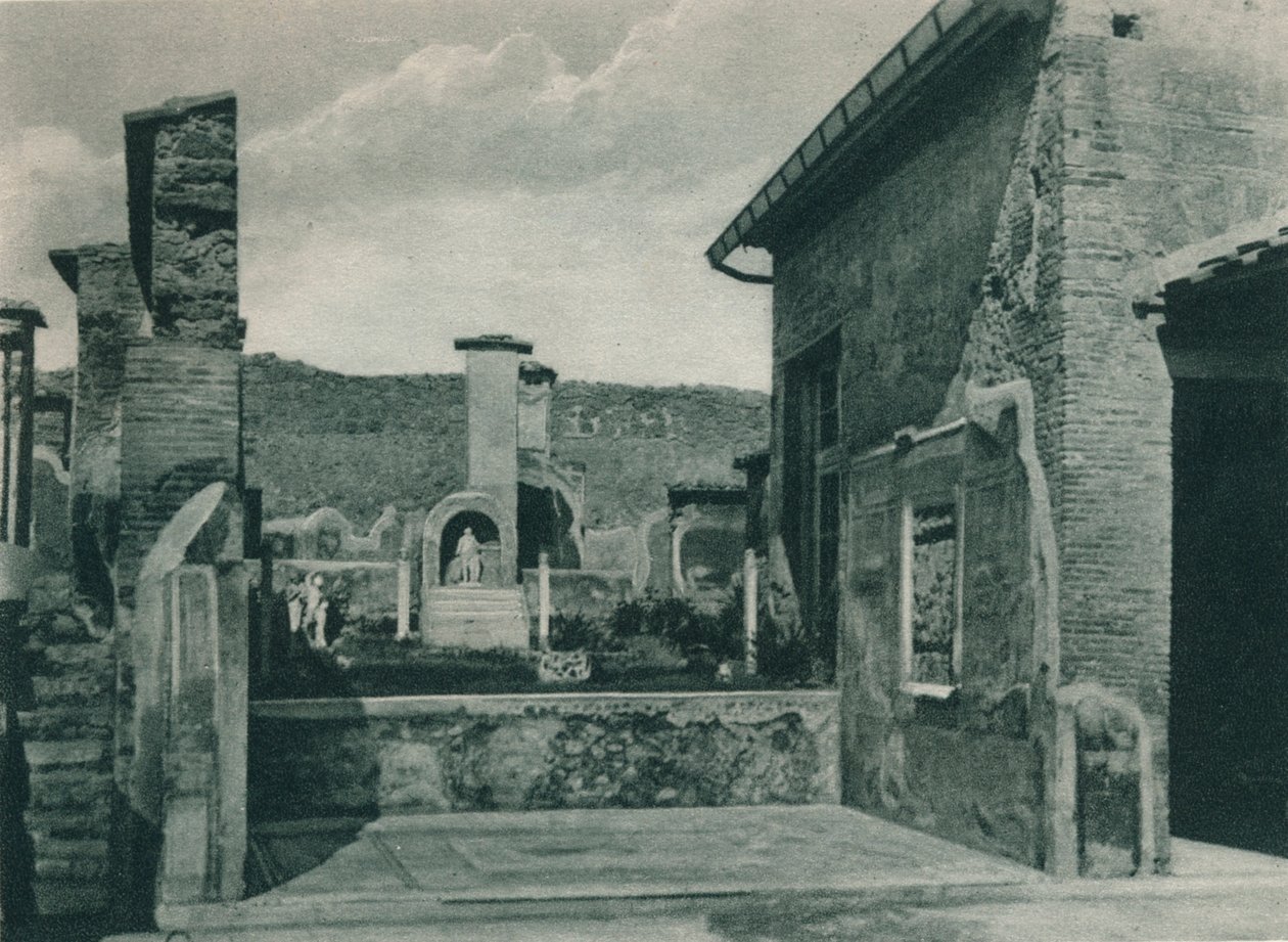 Gate som stiger opp til forumet, Pompeii, Italia, 1927 av Eugen Poppel