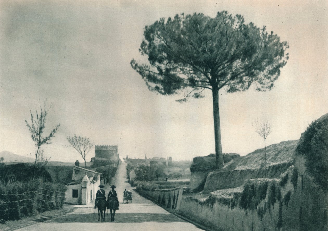 Via Appia Appian Way, Roma, Italia, 1927 av Eugen Poppel