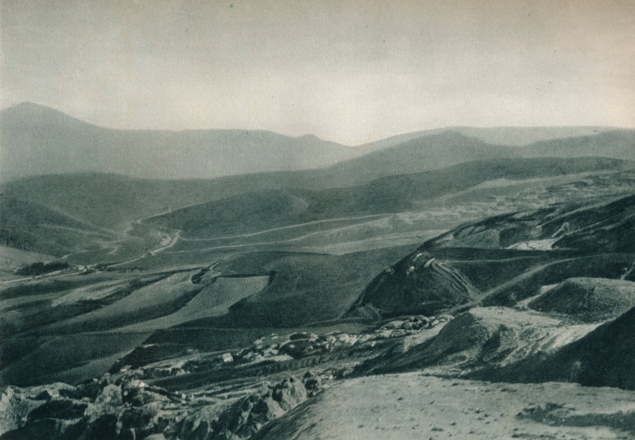 Utsikt over svovelgruvene, Agrigento, Sicilia, Italia, 1927 av Eugen Poppel