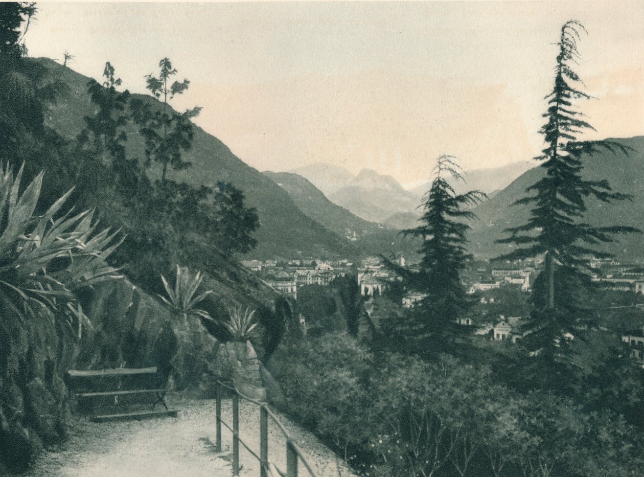 Utsikt over byen Bolzano, Sør-Tirol, Italia, 1927 av Eugen Poppel