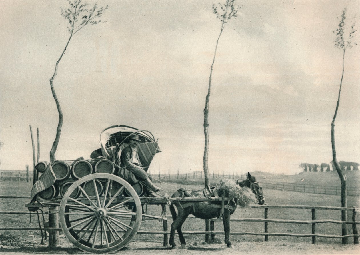 Vinbærer i Campagna, Roma, Italia, 1927 av Eugen Poppel