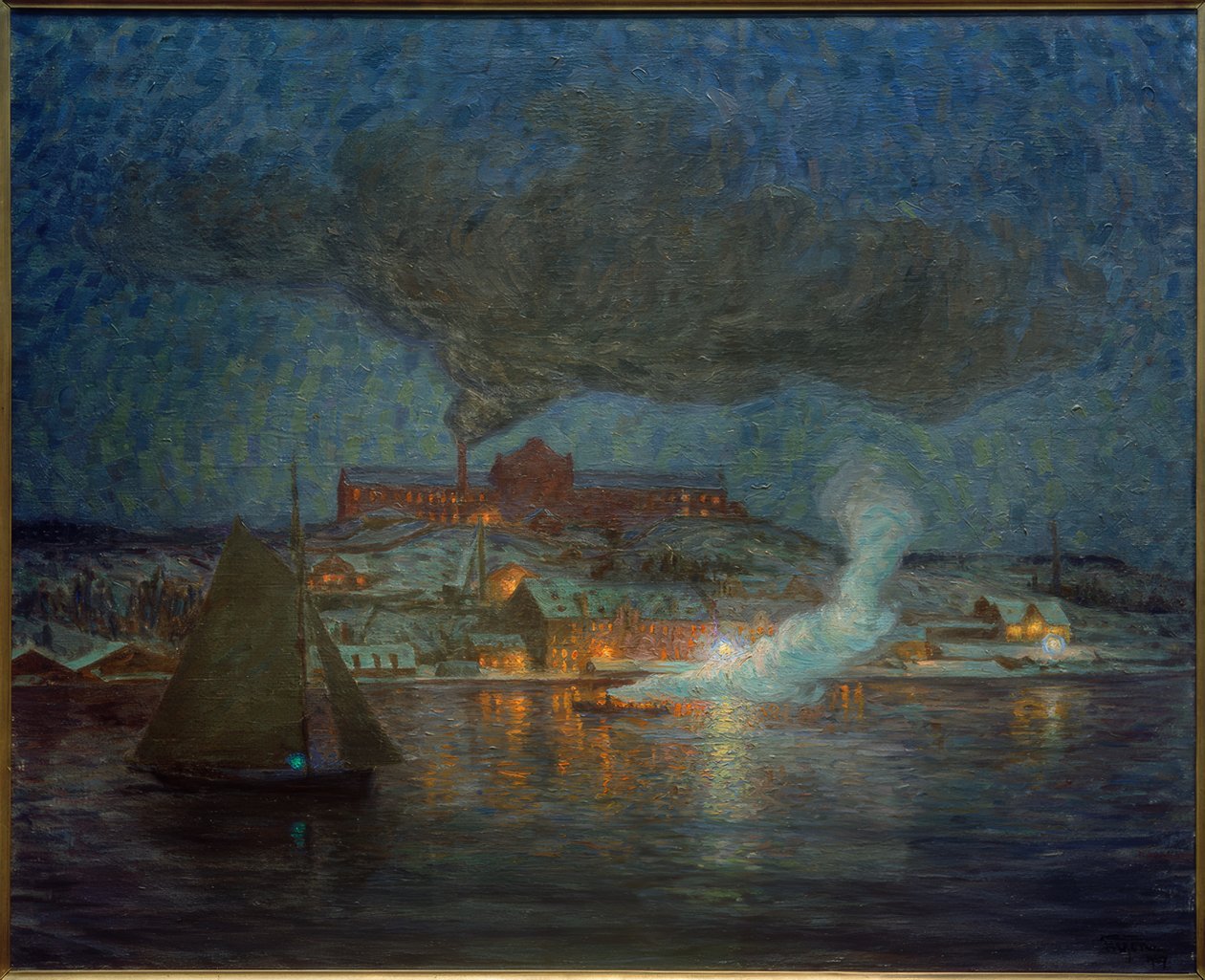 Ölfabrik i Rökar av Eugen Prinz von Schweden