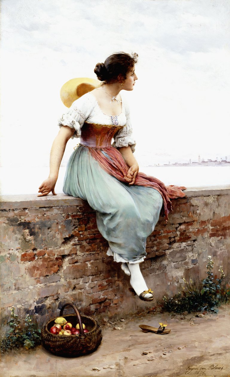 Et ettertenksomt øyeblikk, 1896 av Eugen von Blaas