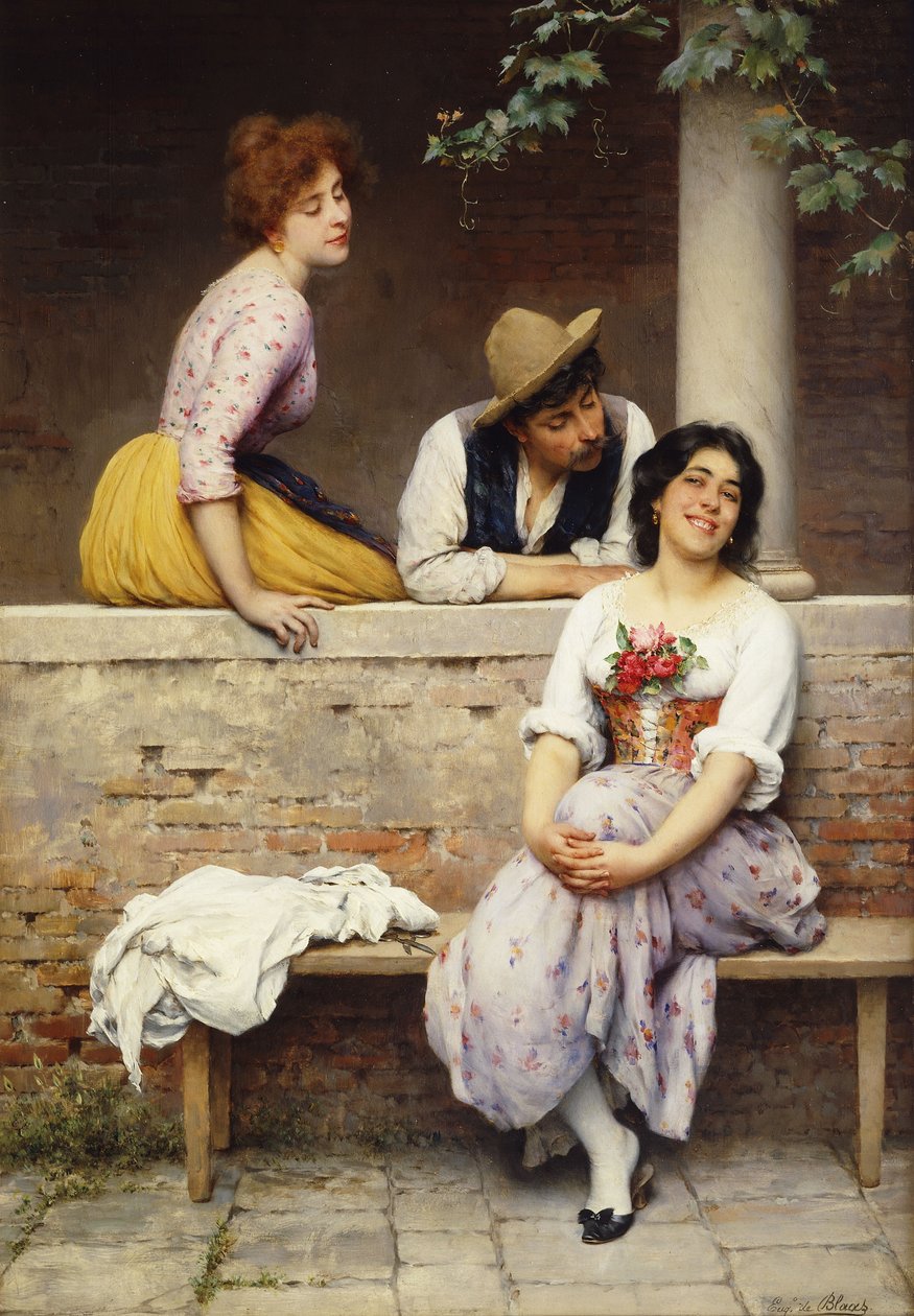 Småprat, av Eugen von Blaas
