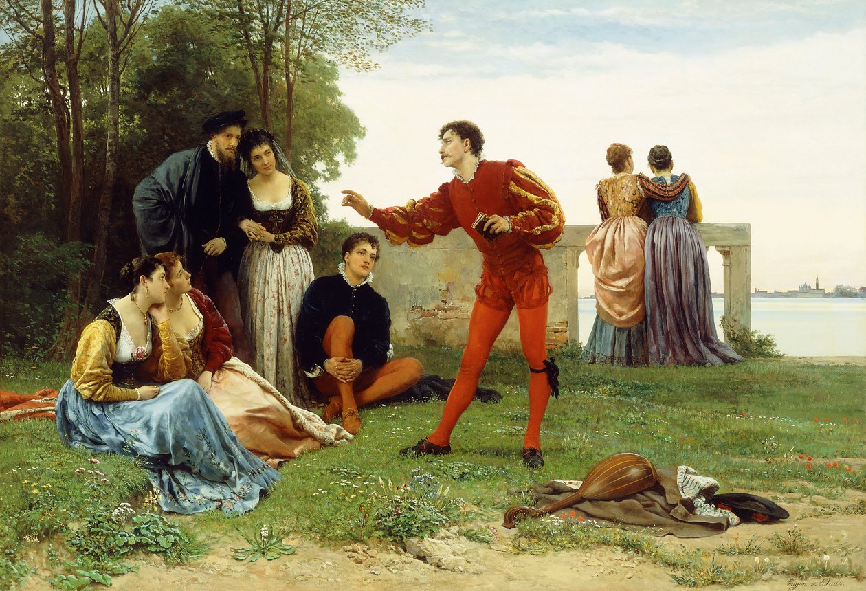 Foredraget, av Eugen von Blaas