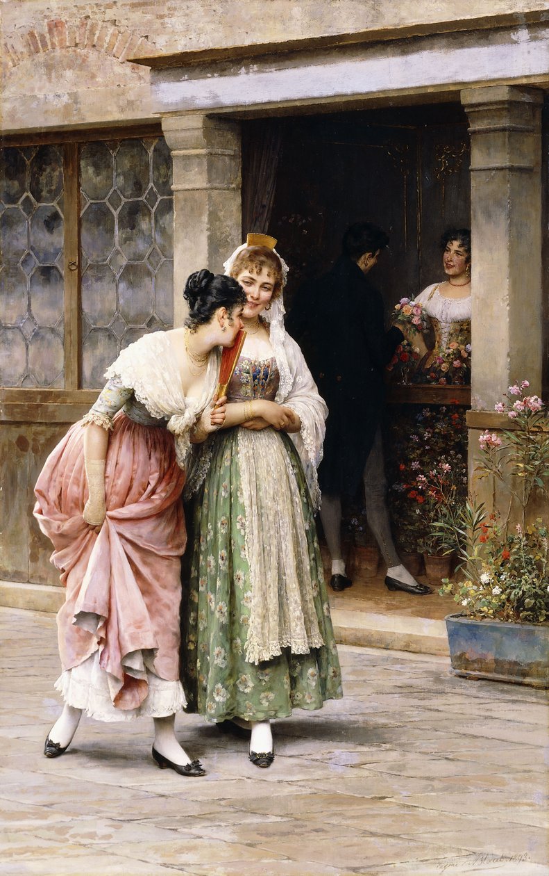 Søndagsbuketten, 1893 av Eugen von Blaas