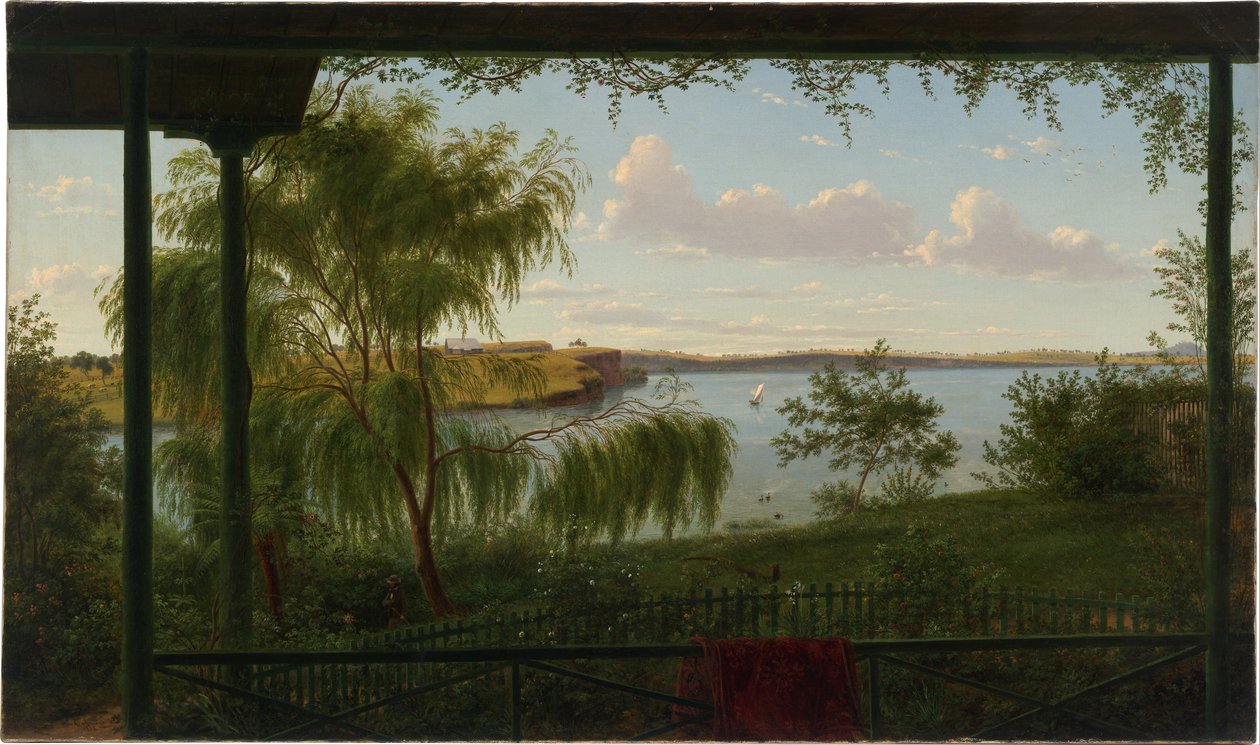 Fra verandaen til Purrumbete av Eugene von Guérard