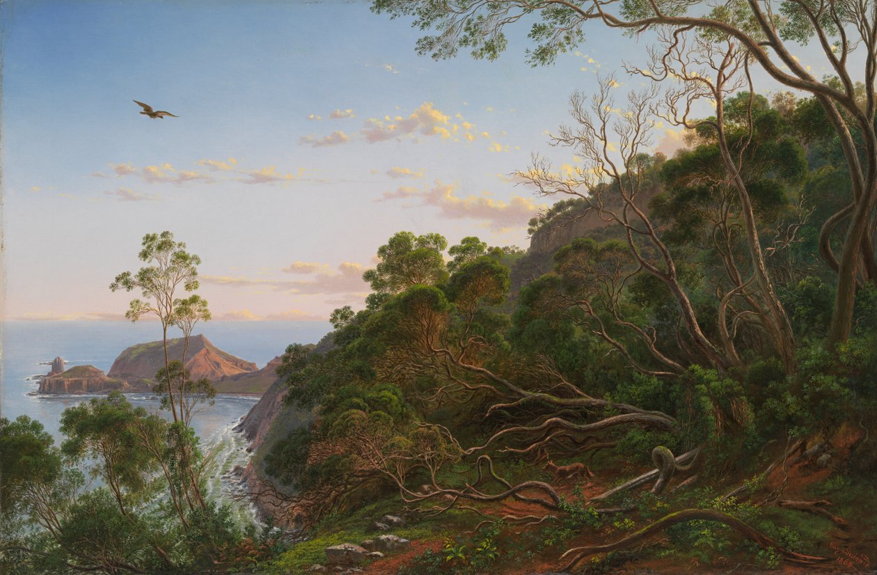 Tea Trees nær Cape Schanck, Victoria av Eugene von Guérard