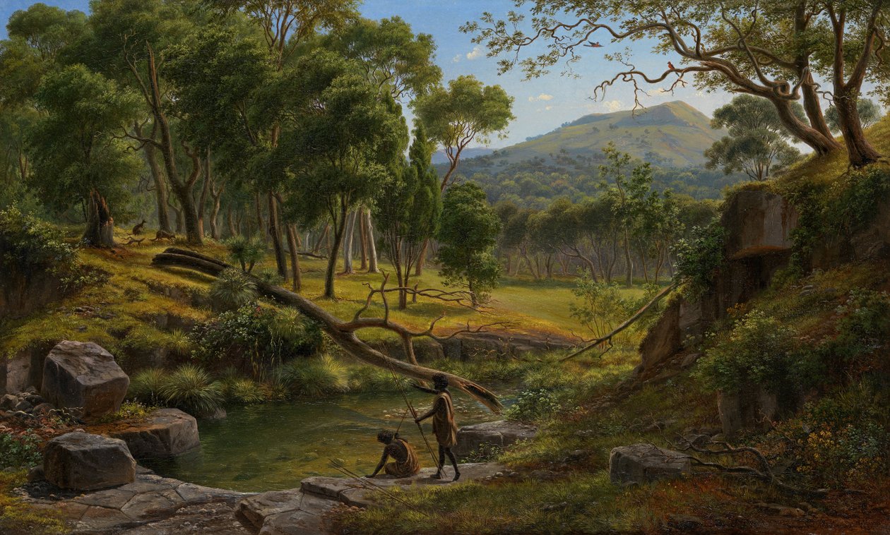 Warrenheip Hills i nærheten av Ballarat av Eugene von Guérard