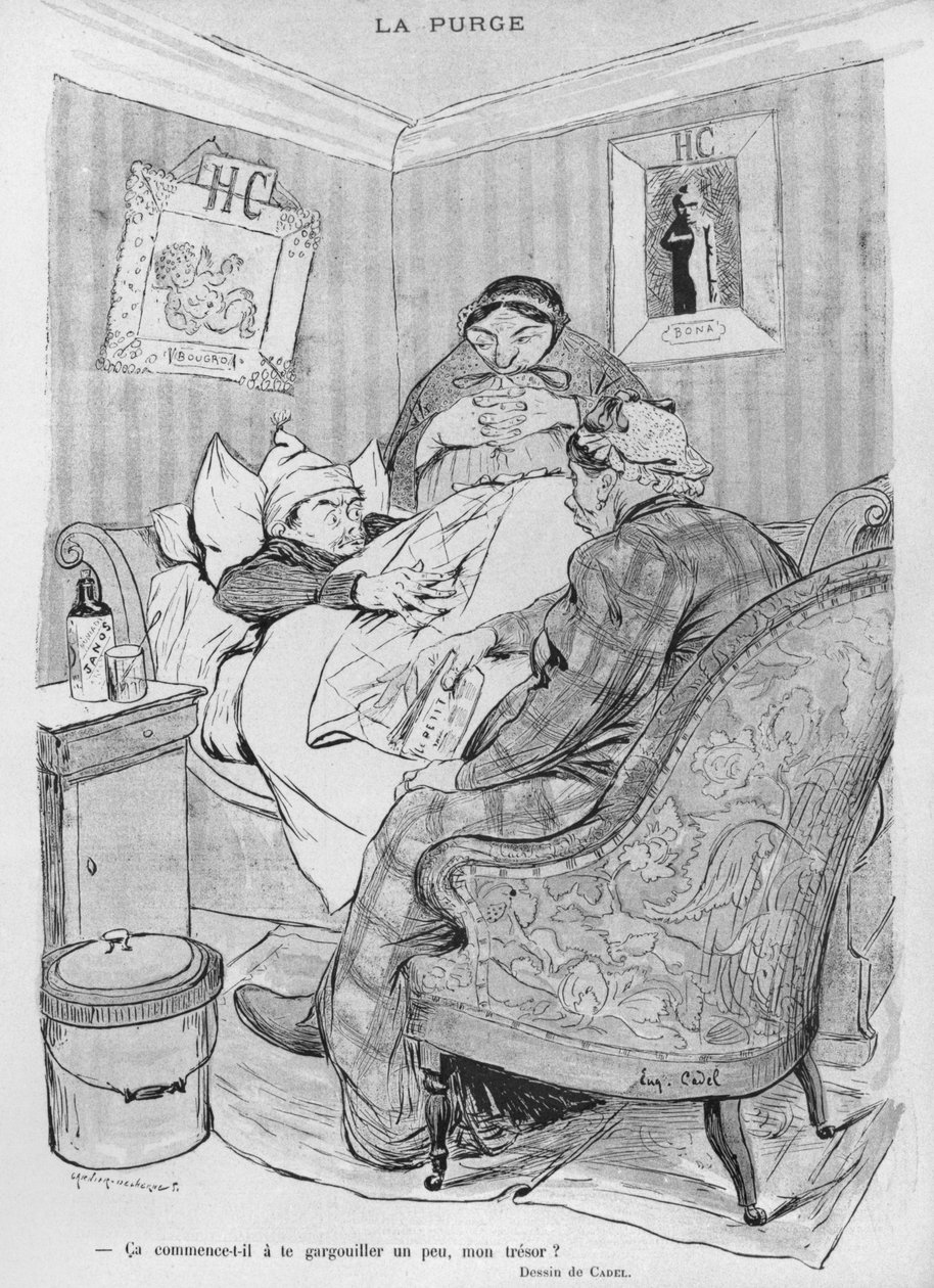 Rensingen, illustrasjon fra 'Le Rire', 6. mars 1897 av Eugene Cadel
