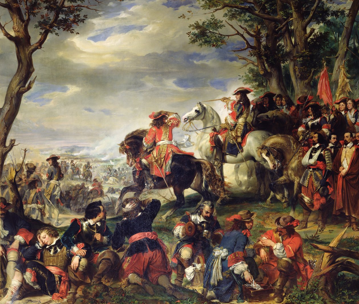 Slaget ved Marseille, 4. oktober 1693, 1837 av Eugene Deveria