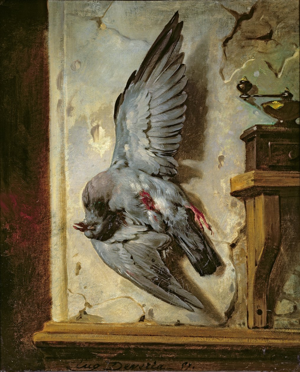 The Wood Pigeon, ca. 1857 av Eugene Deveria