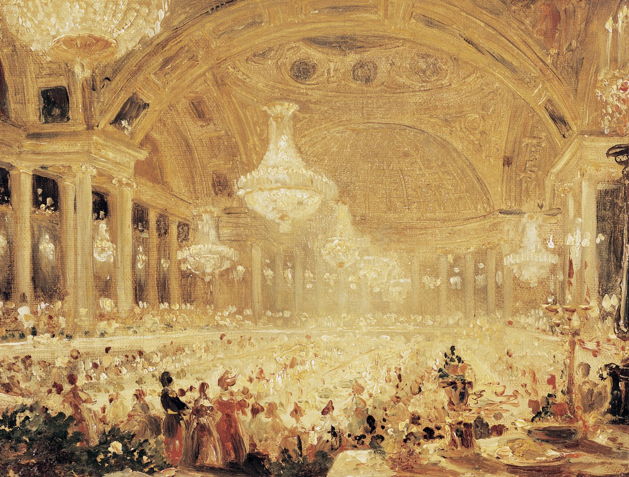 Middag på Tuileriene av Eugene Emmanuel Viollet le Duc