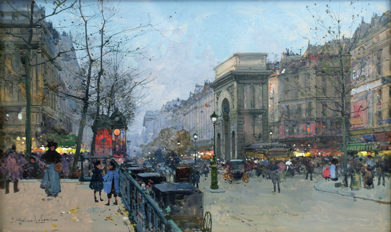 Saint-Martin gate av Eugene Galien Laloue