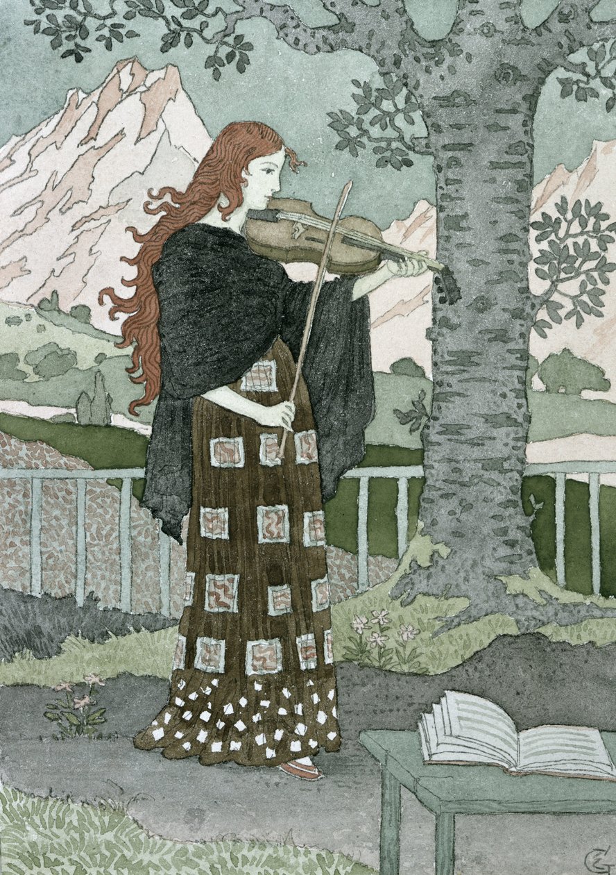 En musiker av Eugene Grasset