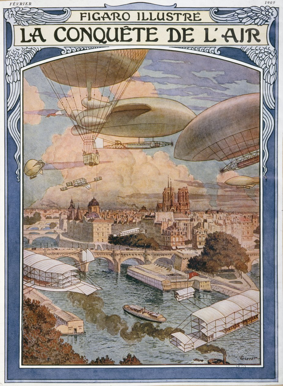 The Conquest of Air, omslagsillustrasjon for 