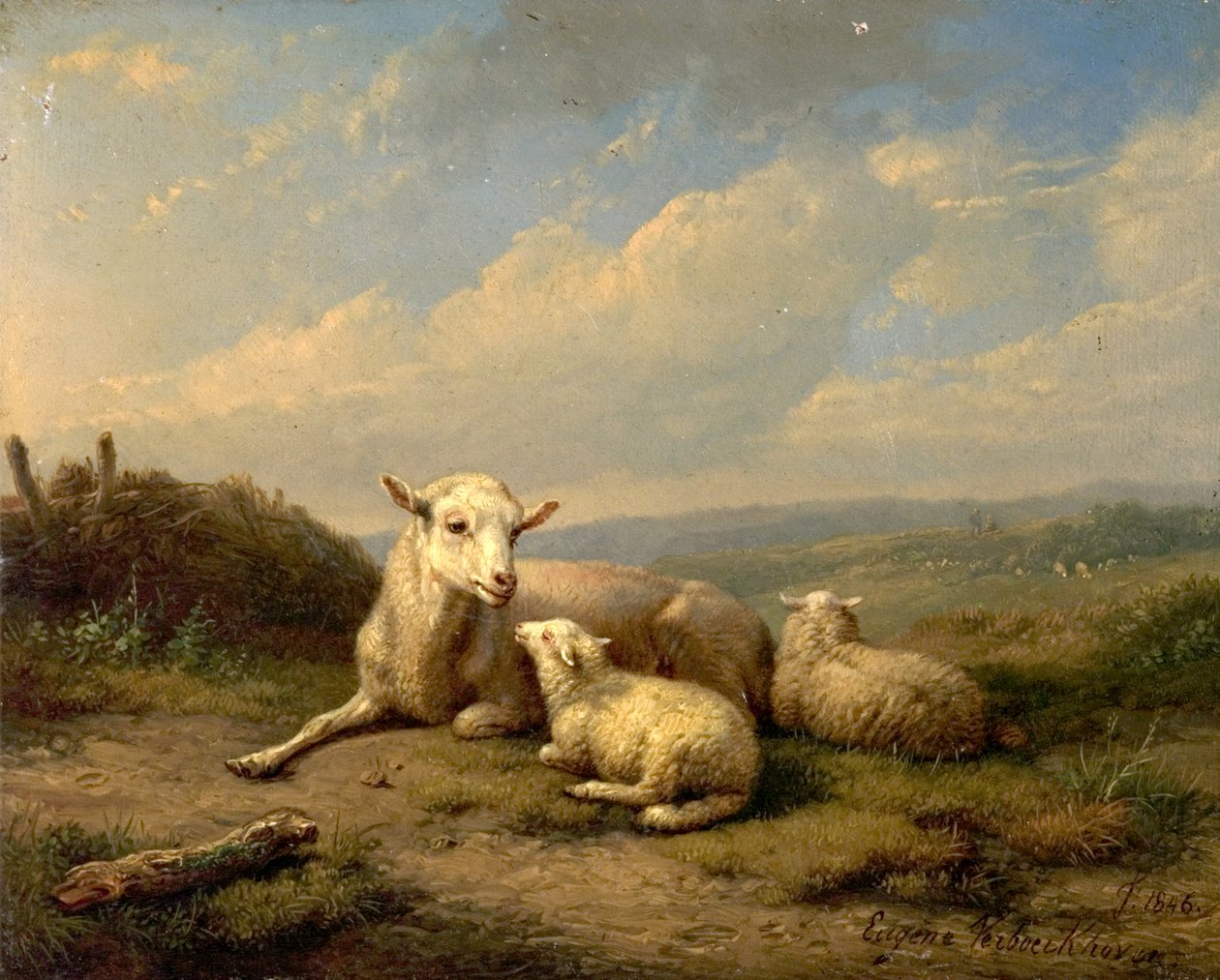 Tvillingene, 1846 av Eugene Joseph Verboeckhoven
