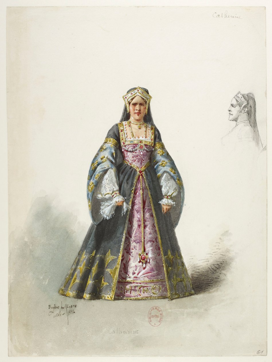 Saint -Saëns - Henry VIII - Kostymemodeller - Lacoste - 61. Catherine av Eugene Lacoste