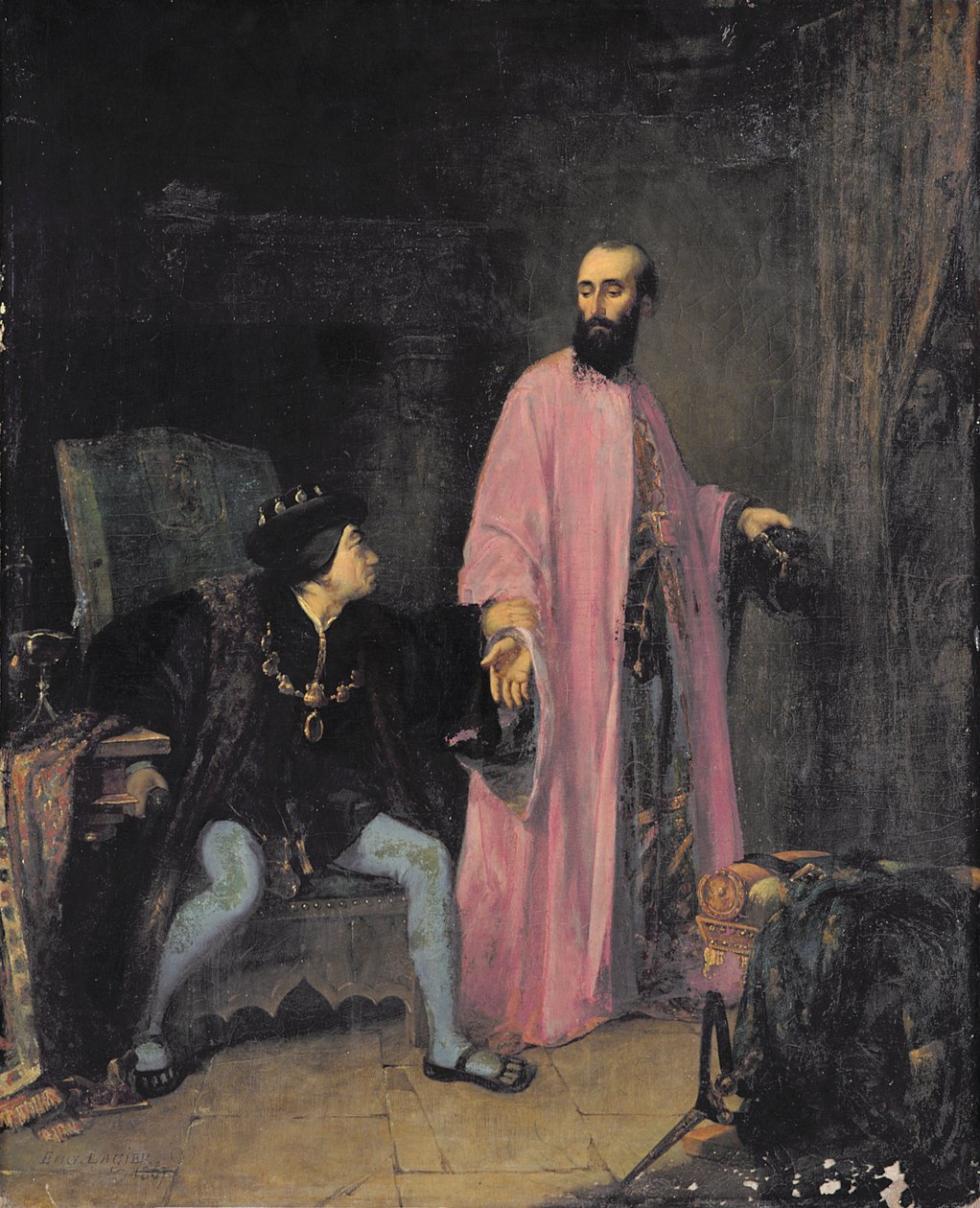 Louis XI (1423-83) og hans lege, 1857 av Eugene Lagier