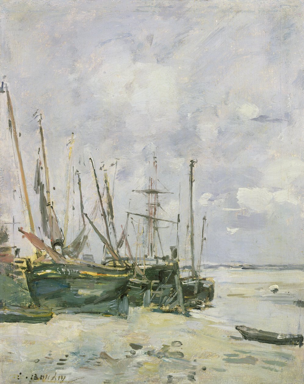 Båter, 1888-95 av Eugene Louis Boudin