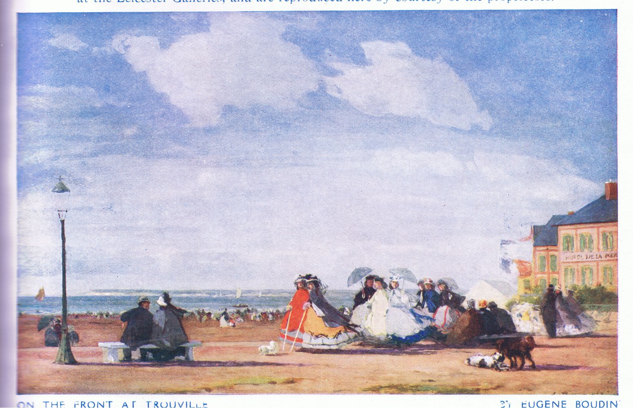 På forsiden ved Trouville av Eugene Louis Boudin