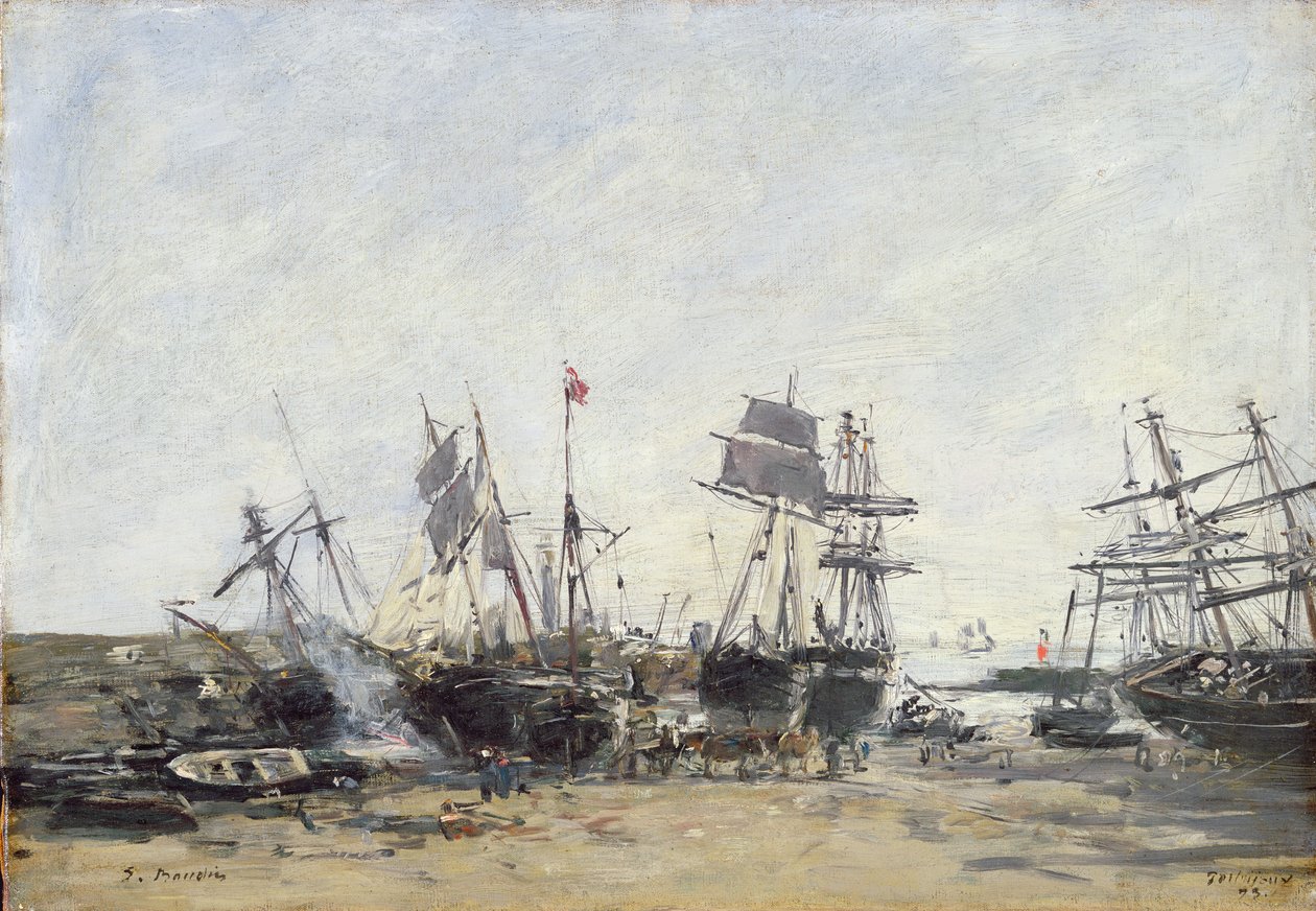 Portrieux, ca. 1873 av Eugene Louis Boudin