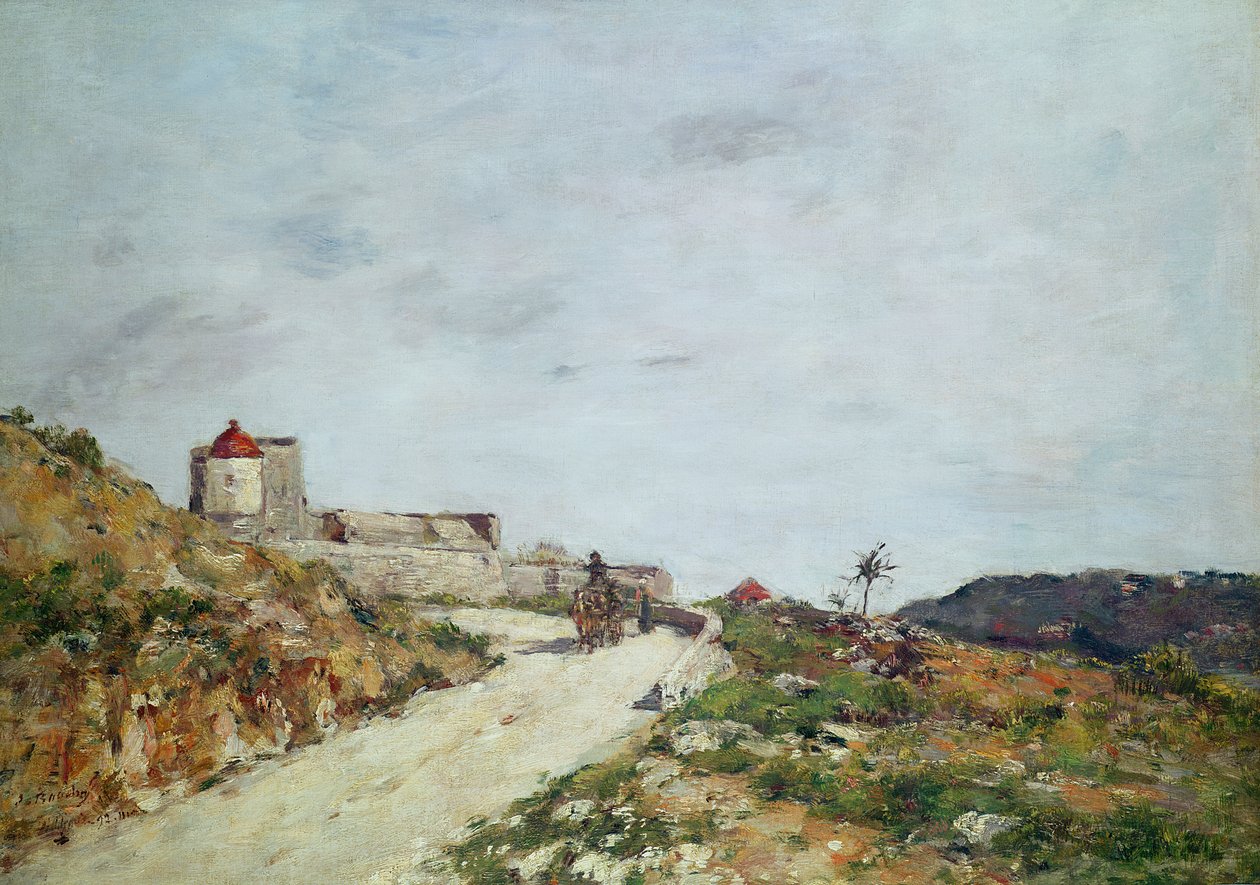 Veien til citadellet i Villefranche, 1892 av Eugene Louis Boudin