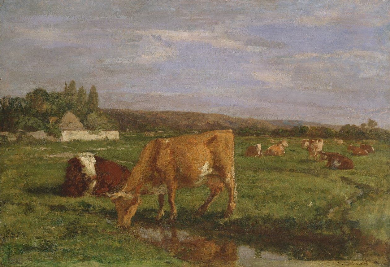 The Valley of the Touques, ca. 1858-62 av Eugene Louis Boudin