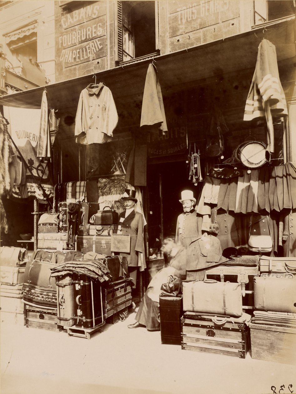 Butikk - rue du Petit Thomas av Eugène Atget
