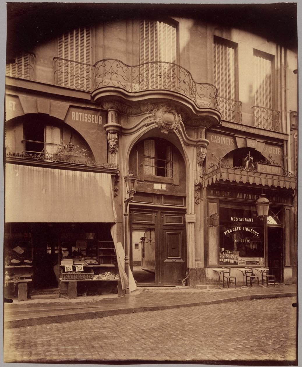 Hus i Rue Saint-Jacques av Eugène Atget